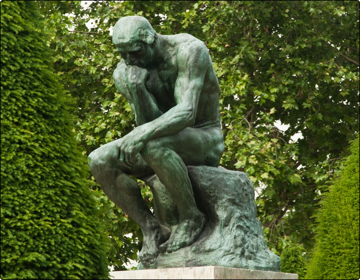 the thinking in Rodin museum in Paris indicating cognition a benefit of using a vitamin d supplement